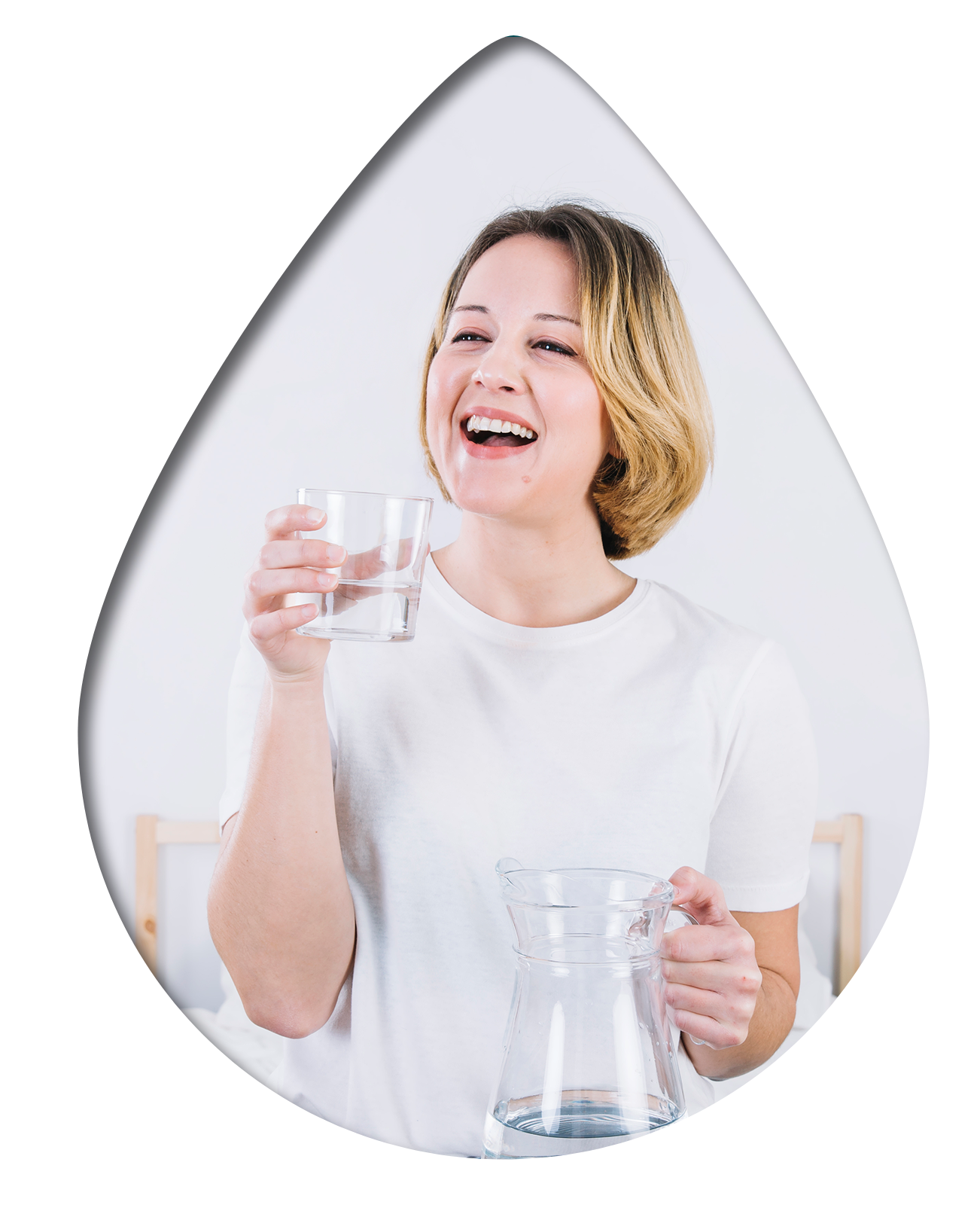 water filter with water splash