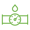 water filter with water splash